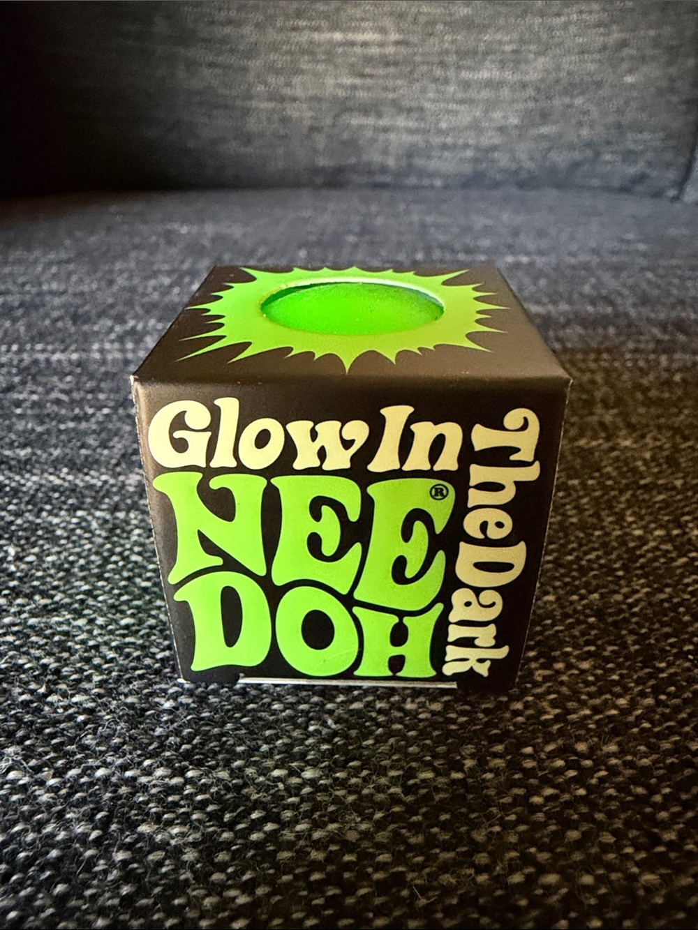 Mini Glow-in-the-Dark Stress Ball - Neon Green